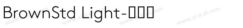BrownStd Light字体转换